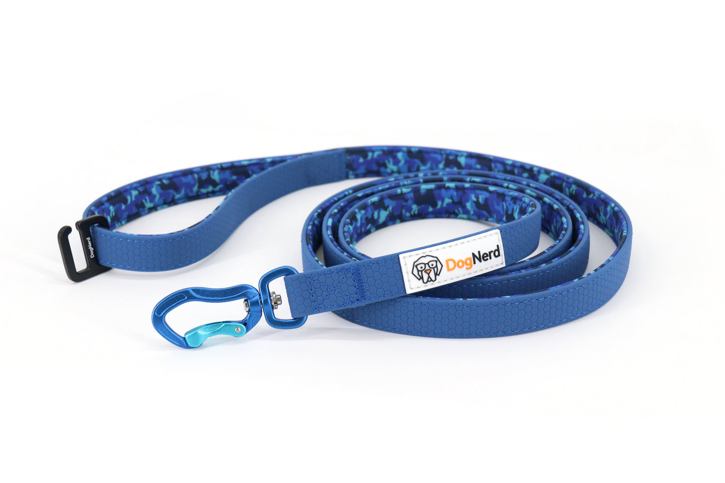 DogNerd - 6' Dog Leash - 3/4" Silicone Webbing & Neoprene w/ Canine Camo Pattern