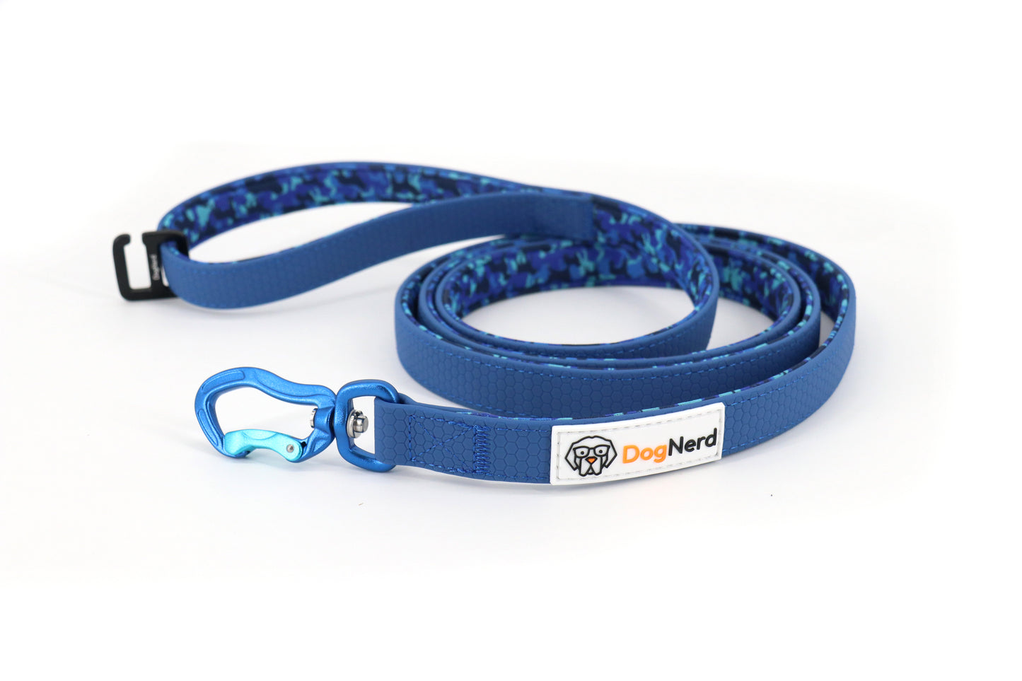 DogNerd - 6' Dog Leash - 3/4" Silicone Webbing & Neoprene w/ Canine Camo Pattern