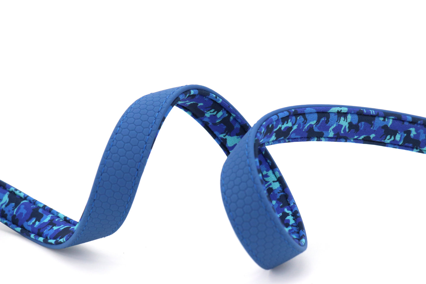 DogNerd - 6' Dog Leash - 3/4" Silicone Webbing & Neoprene w/ Canine Camo Pattern