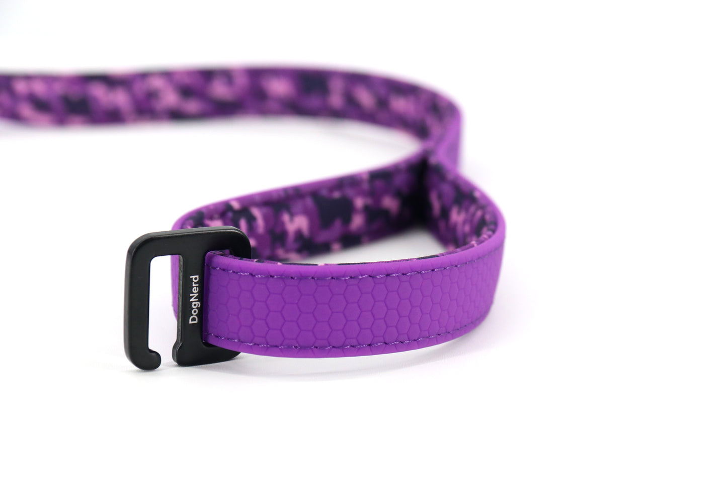 DogNerd - 6' Dog Leash - 3/4" Silicone Webbing & Neoprene w/ Canine Camo Pattern