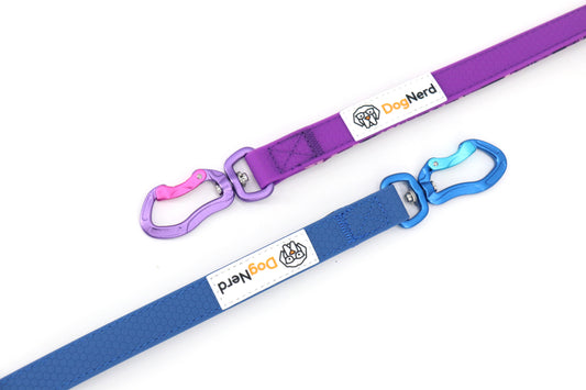 DogNerd - 6' Dog Leash - 3/4" Silicone Webbing & Neoprene w/ Canine Camo Pattern